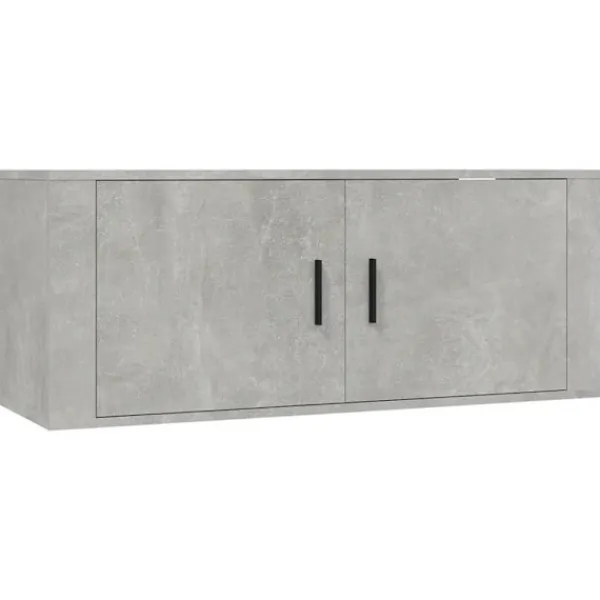 vidaXL Tv-Bänkar>Väggmonterade tv-skåp 2 st betong 100x34,5x40 cm