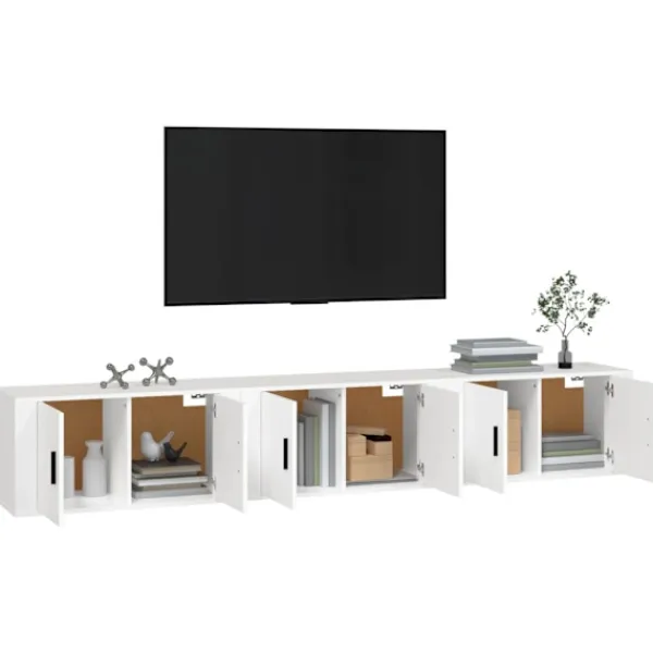 vidaXL Tv-Bänkar>Väggmonterade tv-skåp 3 st 80x34,5x40 cm