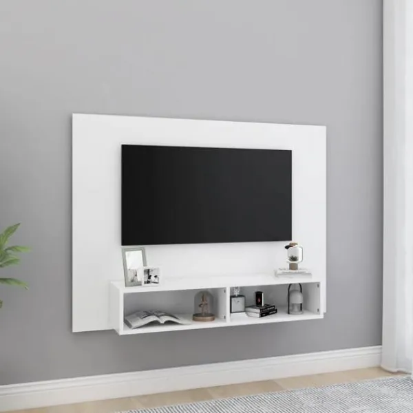 vidaXL Tv-Bänkar>Väggmonterat tv-skåp 120x23,5x90 cm konstruerat trä
