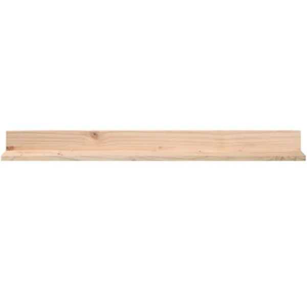 vidaXL Hyllor>Väggskåp 2 st grå 110x11x9 cm massiv furu