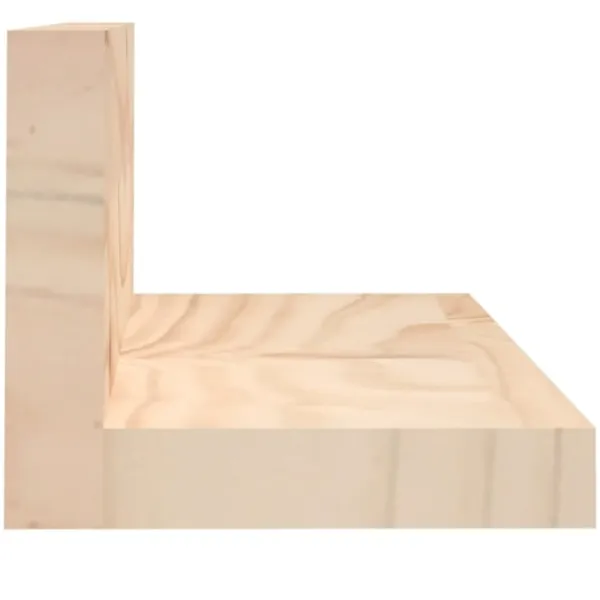vidaXL Hyllor>Väggskåp 2 st grå 110x11x9 cm massiv furu