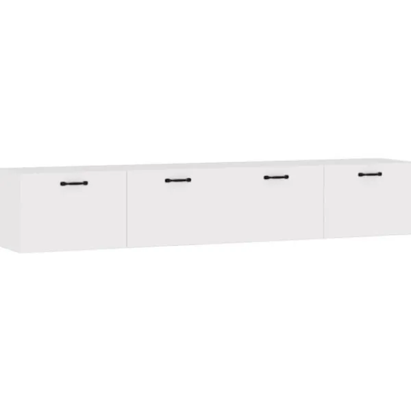 vidaXL Hyllor>Väggskåp 2 st högglans 100x36,5x35 cm konstruerat trä