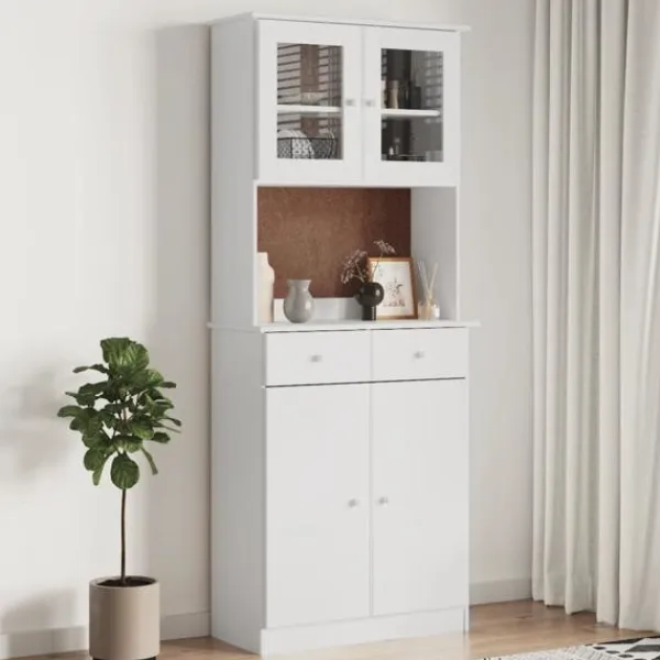 vidaXL Skåp>rinskåp ALTA 77x35x188 cm massiv furu