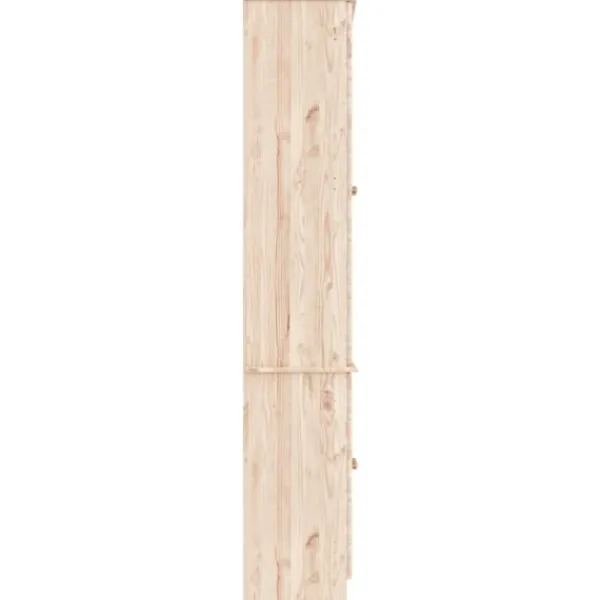 vidaXL Skåp>Vitrinskåp ALTA 77x35x186,5 cm massiv furu