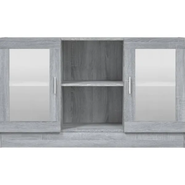 vidaXL Skåp>Vitrinskåp sonoma 120x30,5x70 cm konstruerat trä