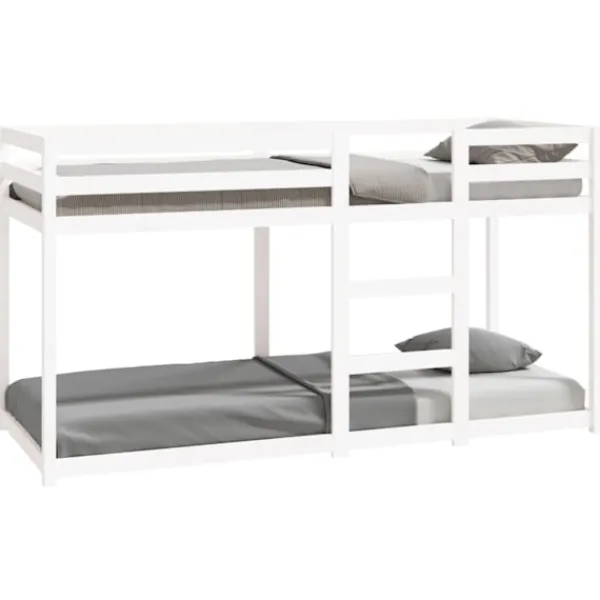 vidaXL Sängar>Våningssäng 80x200 cm massiv furu