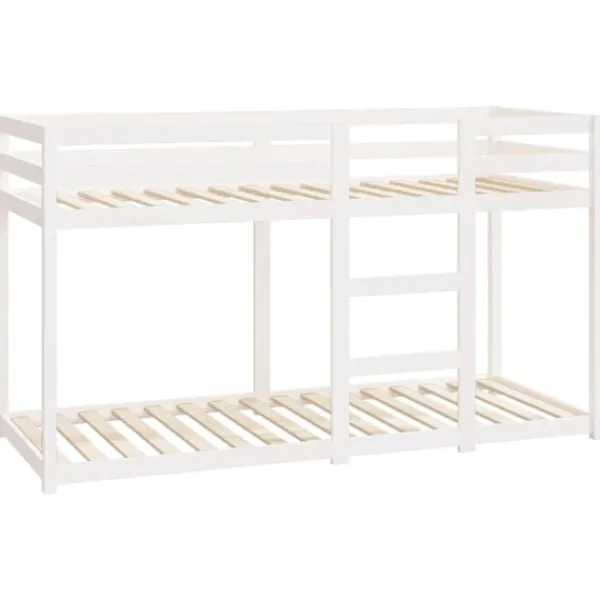 vidaXL Sängar>Våningssäng 75x190 cm massiv furu