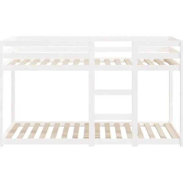 vidaXL Sängar>Våningssäng 75x190 cm massiv furu