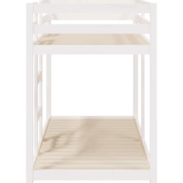 vidaXL Sängar>Våningssäng 75x190 cm massiv furu