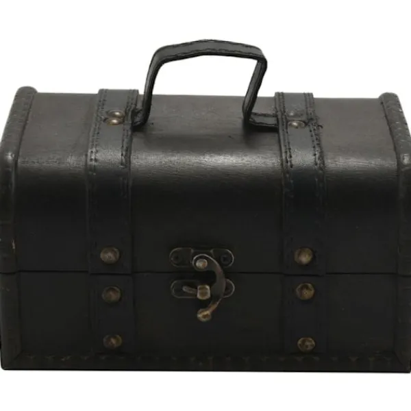 Kistor & Koffertar>Vintage Träkista Förvaring Låda Antik Stil Klänning Organizer Spänne Låda