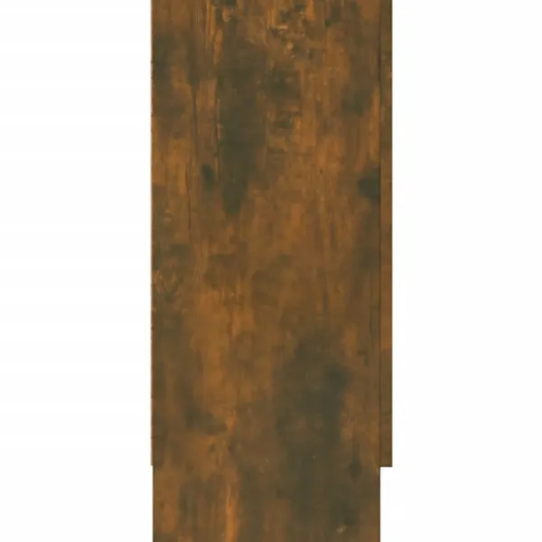 vidaXL Sideboards>Vitrinskåp rökfärgad ek 120x30,5x70 cm konstruerat trä