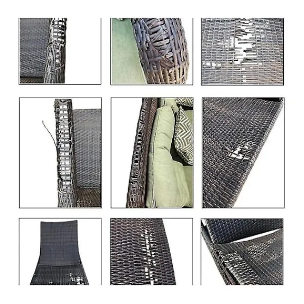 Balkongmöbler>Wicker Reparationssats, Plast Rattan För Reparation Platt Wicker Möbler Reparation Byte