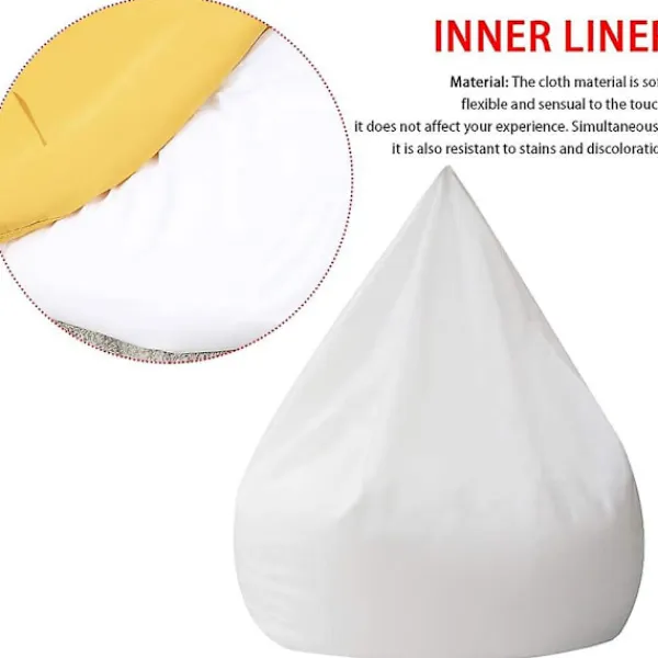 Sittsäckar>70x80cm Bönpåse Foder Inre Foder Med Blixtlås Lätt Att Rengöra För Vardagsrum Sovrum Lekrum Ingen Klädsel