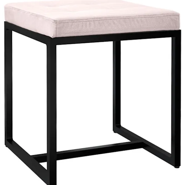 BellaFurn Pallar>Zitpoef - Stool - Hög belastningskapacitet, industriell design | Färg: Crème | Material: Mjukt